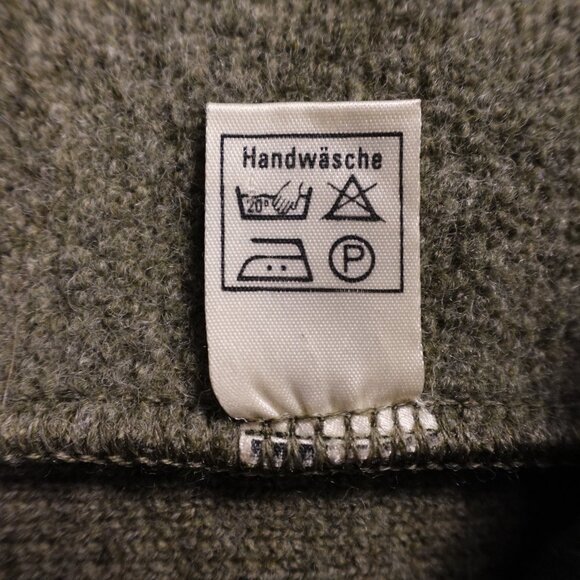 Geiger Tyrol Pure New Wool Jacket Women’s 44 Green Austrian Alpine Boiled Wool - Picture 12 of 15